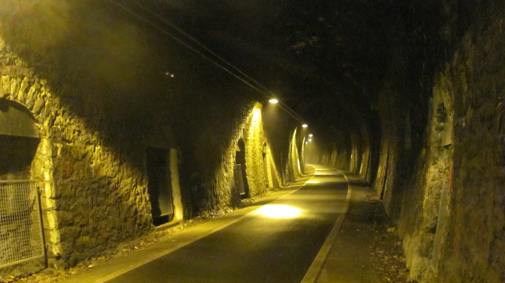 Der Milseburgtunnel innen.